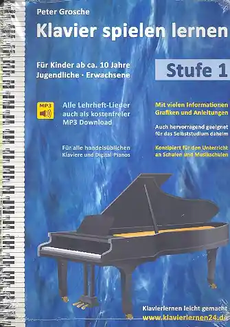 Direkt Vom Hersteller Klavier spielen lernen Stufe 1 (+Online Audio)