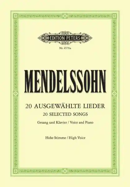Ausgewählte Lieder für hohe Singstimme und Klavier (dt) Meistverkauft