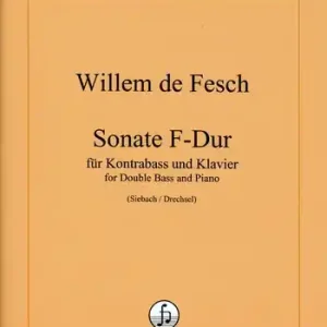 Markenprodukt Sonate F-Dur für Kontrabaß und Klavier