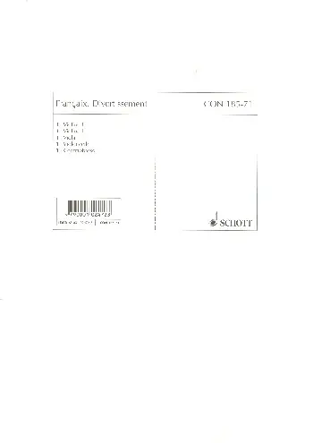 Divertissement für Fagott und Streichquintett (-Orchester) Expressversand