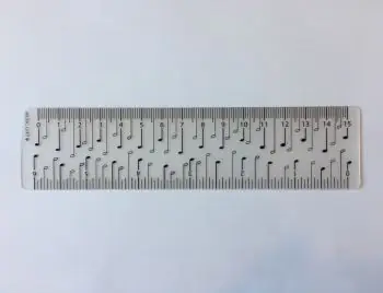 Preis Gesenkt Lineal mit Viertelnoten 15 cm