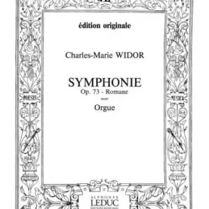 Symphonie romane op.73 pour orgue Neuheit