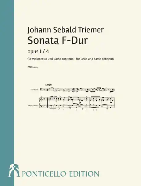 Jetzt Bestellen Sonate F-Dur op.1,4 für Violoncello und Bc