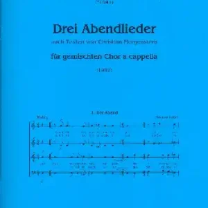 3 Abendlieder für gem Chor a cappella Beliebt