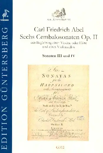 6 Cembalosonaten op.2 Nr.3-4 für Violine (Flöte), Violoncello und Cembalo Beliebt