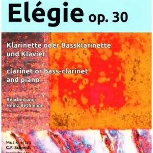 Elégie op.30 für Klarinette (Bassklarinette) und Klavier Markenware