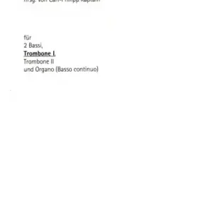 Magnificat für 2 Bässe, 2 Posaunen und Bc Bestseller