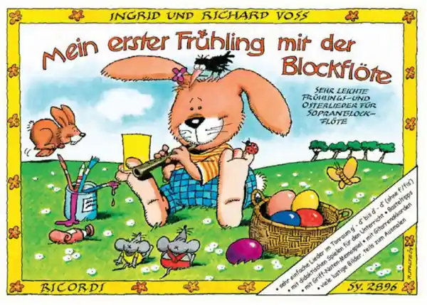 Markenware Mein erster Frühling mit der Sopranblockflöte (mit Text)