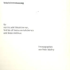 6 Lateinische Vesperpsalmen für Stimmen (gem Chor), Instrumente und Bc Angebot