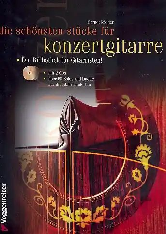 Die schönsten Stücke (+2 CD's) für Konzertgitarre Kostenfreie Lieferung