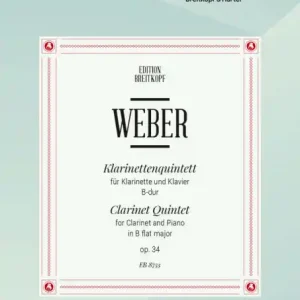 Quintett op.34 für Klarinette und Streichquartett Garantierte Lieferung