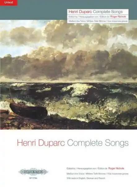 Saisonangebot Complete songs for medium/low voice and piano (en/dt/fr)