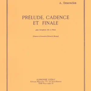 Preis Gesenkt Prelude, candence et finale pour saxophone alto et piano