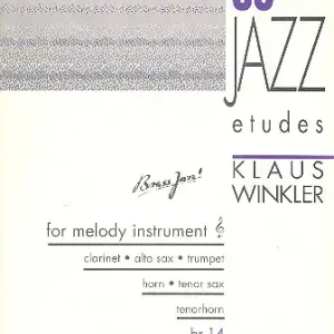 60 Jazz Etudes for melody instrument (clarinet, sax., trumpet, tenorhorn, horn) Neu Im Sortiment