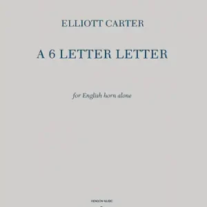 Sale A 6 Letter Letter für Englischhorn