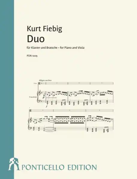 Abverkauf Duo für Klavier und Bratsche für Viola und Klavier