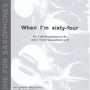 Rabatt When I'm sixty-four für 4 Saxophone (AATT)