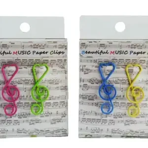 Büroklammer Violinschlüssel bunt 4 cm (Set mit 12 Stück) Solange Der Vorrat Reicht
