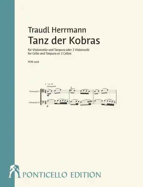 Sonderaktion Tanz der Kobras für Violoncello und Tanpura (oder 2 Violoncelli)