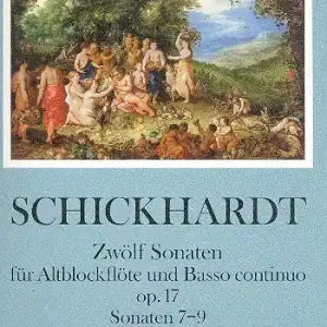 Preiswert 12 Sonaten Band 3 (Nr.7-9) für Altblockflöte und Bc