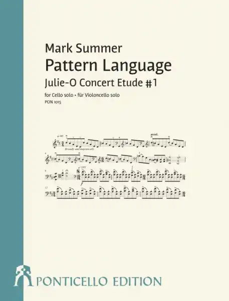 Schneller Versand Pattern Language - Julie-O Concert Etude no.1 für Violoncello
