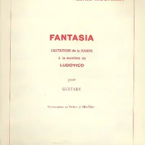Beliebt Fantasia Imitation de la harpe à la maniere de Ludovico pour guitare