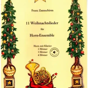 Neue Ware Weihnachtslieder (+QR-Code) für 1-3 Hörner (mit Klavier)