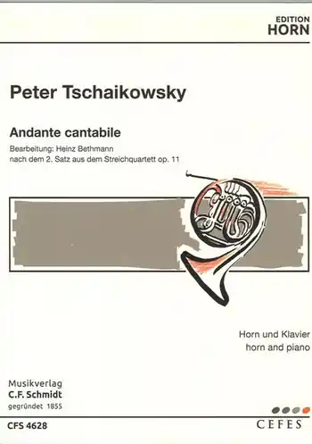 Andante cantabile aus op.11 für Horn und Klavier Kostenloser Rückversand