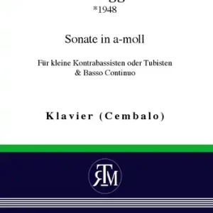 Neue Kollektion Sonate a-Moll für kleine Kontrabassisten für Kontrabass (Tuba) und Bc