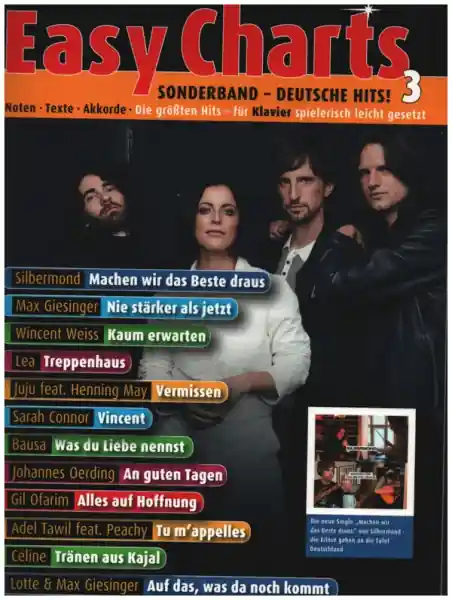 Easy Charts Sonderband 4 - Deutsche Hits Band 3 für Klavier/Keyboard (mit Text und Akkorden) Direktkauf