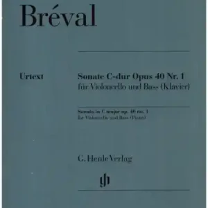Sonate C-Dur Nr.1 op.40 für Violoncello und Bass (Klavier) Sonderaktion