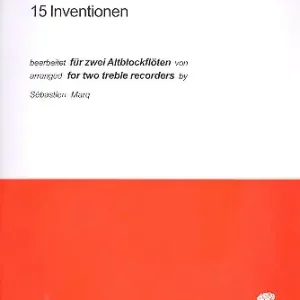Direktkauf 15 zweistimmige Inventionen für 2 Altblockflöten