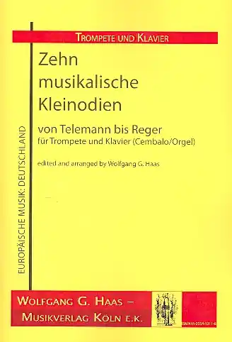 Meistverkauft 10 Musikalische Kleinodien für Trompete und Klavier (Cembalo/Orgel)