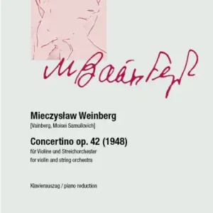 Neue Ware Concertino op.42 für Violine und Streichorchester
