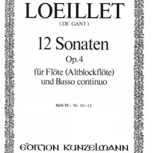 12 Sonaten op.4 Band 4 (Nr.10-12) für Flöte (Altblockflöte) und Bc Meistverkauft