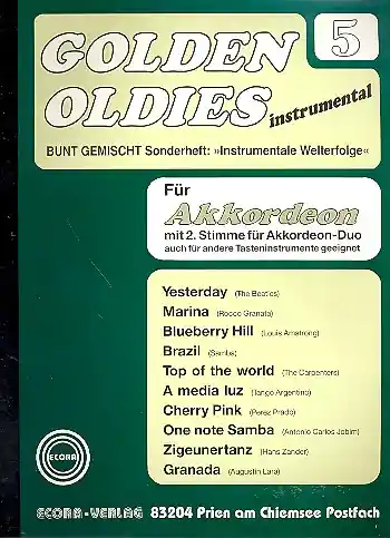 Golden Oldies Band 5 für Akkordeon Solo, Duo oder andere Tasteninstrumente Markenprodukt
