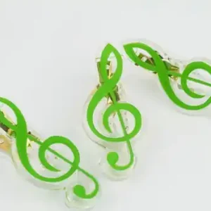Klammer Violinschlüssel grün 7cm Expressversand