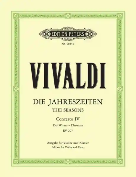 Abverkauf Konzert f-Moll op.8,4 RV297, PV442, F I:25 für Violine und Orchester für Violine und Klavier