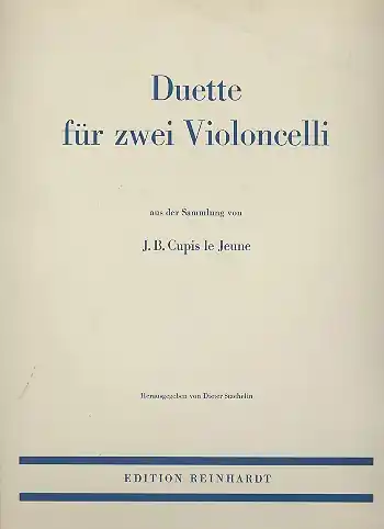 Duette aus der Sammlung von J.B. Cupis le Jeune für 2 Violoncelli Bestpreis