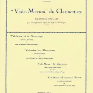 Finale Aktion "Vade-Mecum" du Clarinettiste pour l'assouplissement rapide des doigts et la la langue