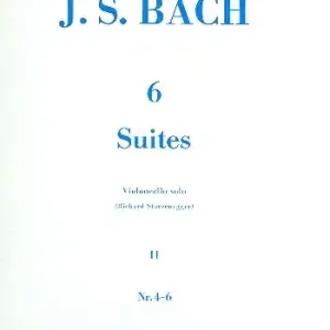 Neue Ware 6 Suiten Band 2 (Nr.4-6) BWV1010-1012 für Violoncello solo