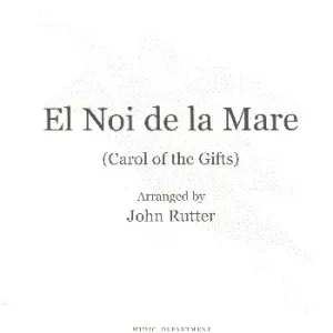 Zertifiziert El noi de la mare for voice (unison chorus) and instruments