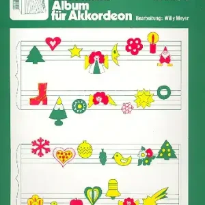Gerdes Weihnachtsalbum Ausgabe A für Akkordeon ab 12 Bässen (sehr leicht) Gratis Versand