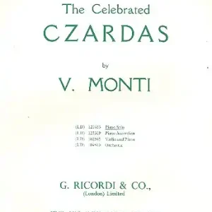Sonderangebot Czardas für Klavier