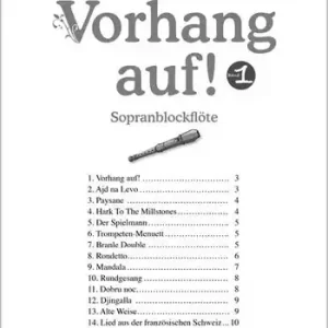 Sonderangebot Vorhang auf Band 1 für Sopranblockflöte und Klavier
