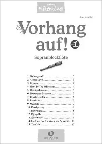 Sonderangebot Vorhang auf Band 1 für Sopranblockflöte und Klavier