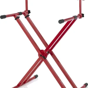 Letzte Chance Gator Frameworks 2 Tier X-Style Keyboard Stand Rot