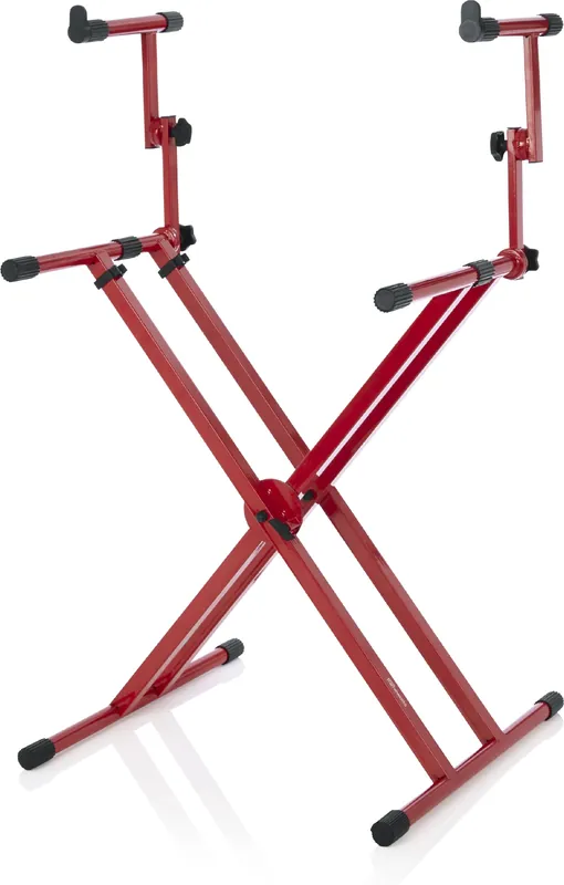 Letzte Chance Gator Frameworks 2 Tier X-Style Keyboard Stand Rot