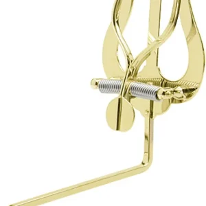 Marschgabel Saxophon, gebogen, große Lyra, Messing Beliebt