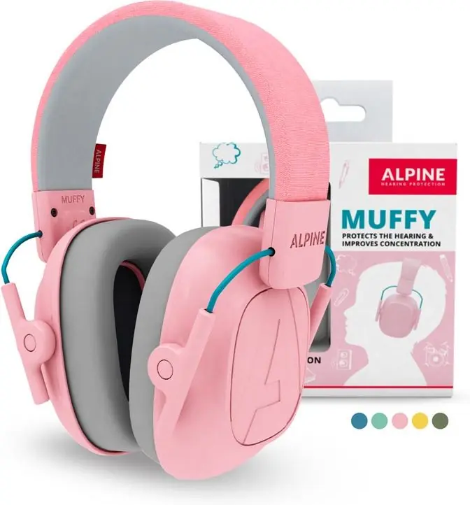 Billig Alpine Muffy Kids Kapselgehörschutz Pink